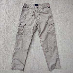 'Galls' heavy duty tan double knee cargo pants men's 32